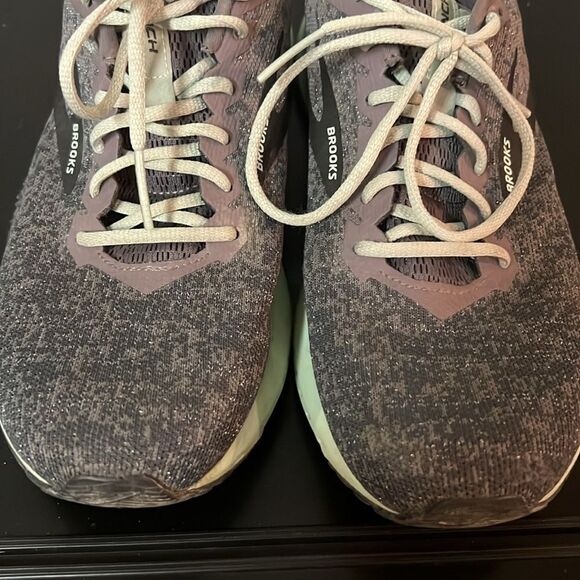 Brooks Womens Launch 6 1202851B011 Shark Aqua Lace Up Running Shoes B60 - Picture 6 of 11